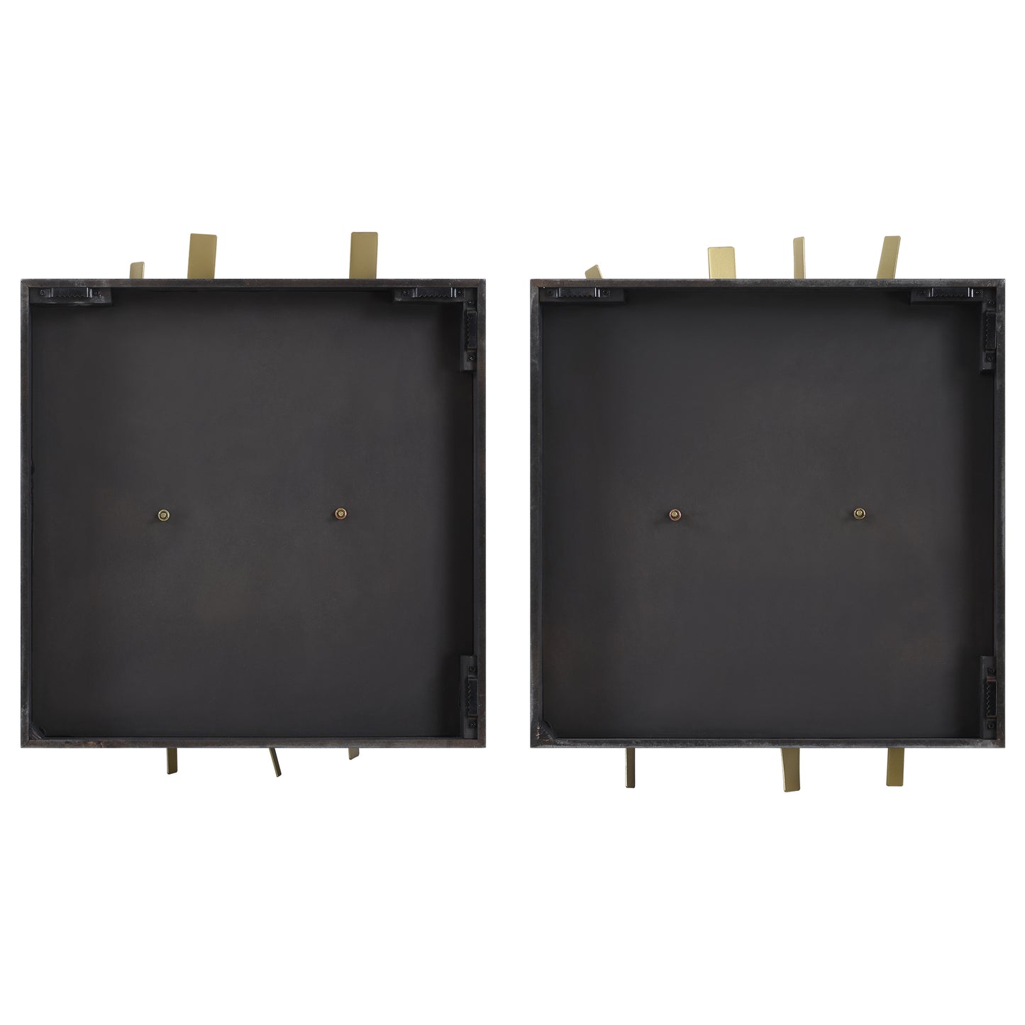Crosshatch Metal Wall Decor Set/2