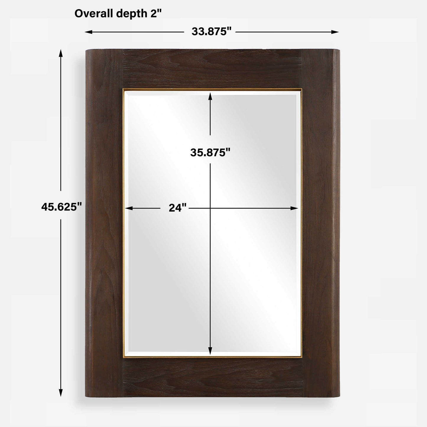 Catron Aged Walnut Mirror