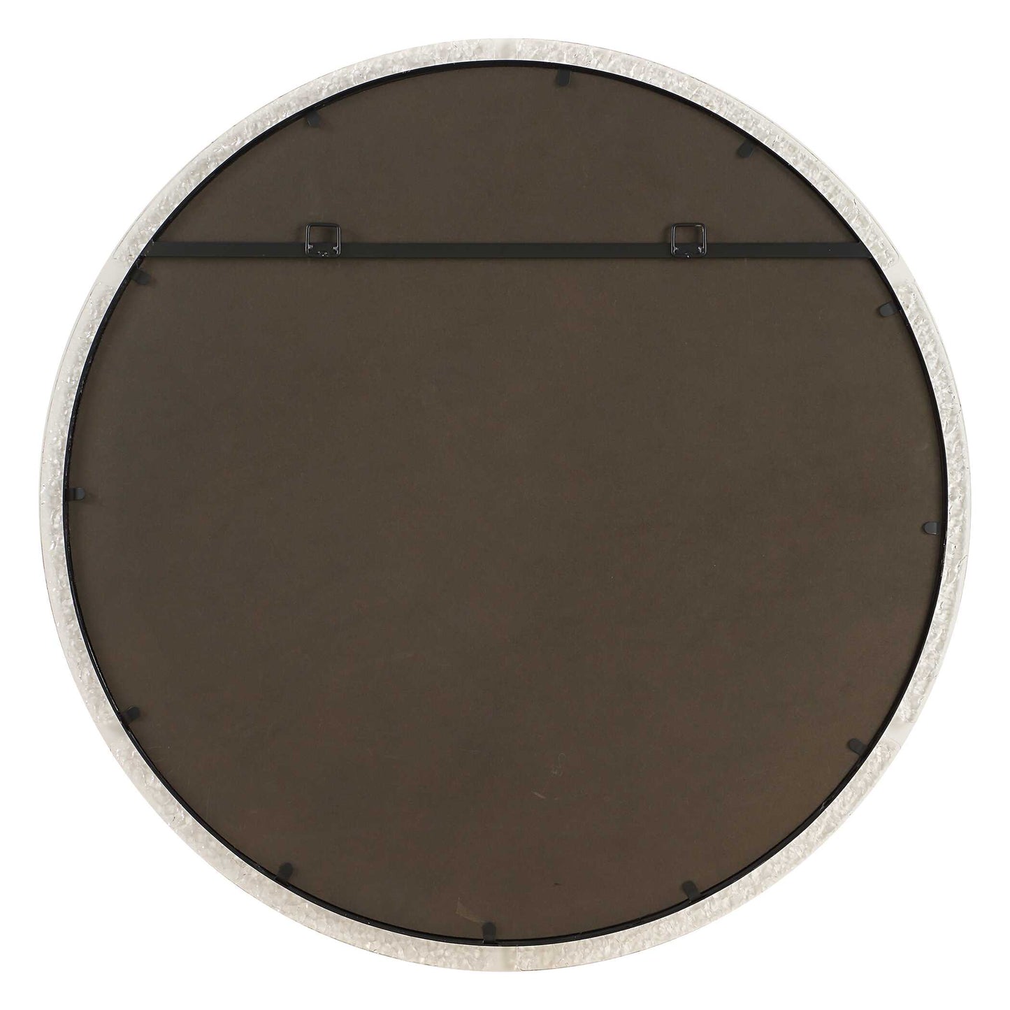 Crystalline Round Mirror