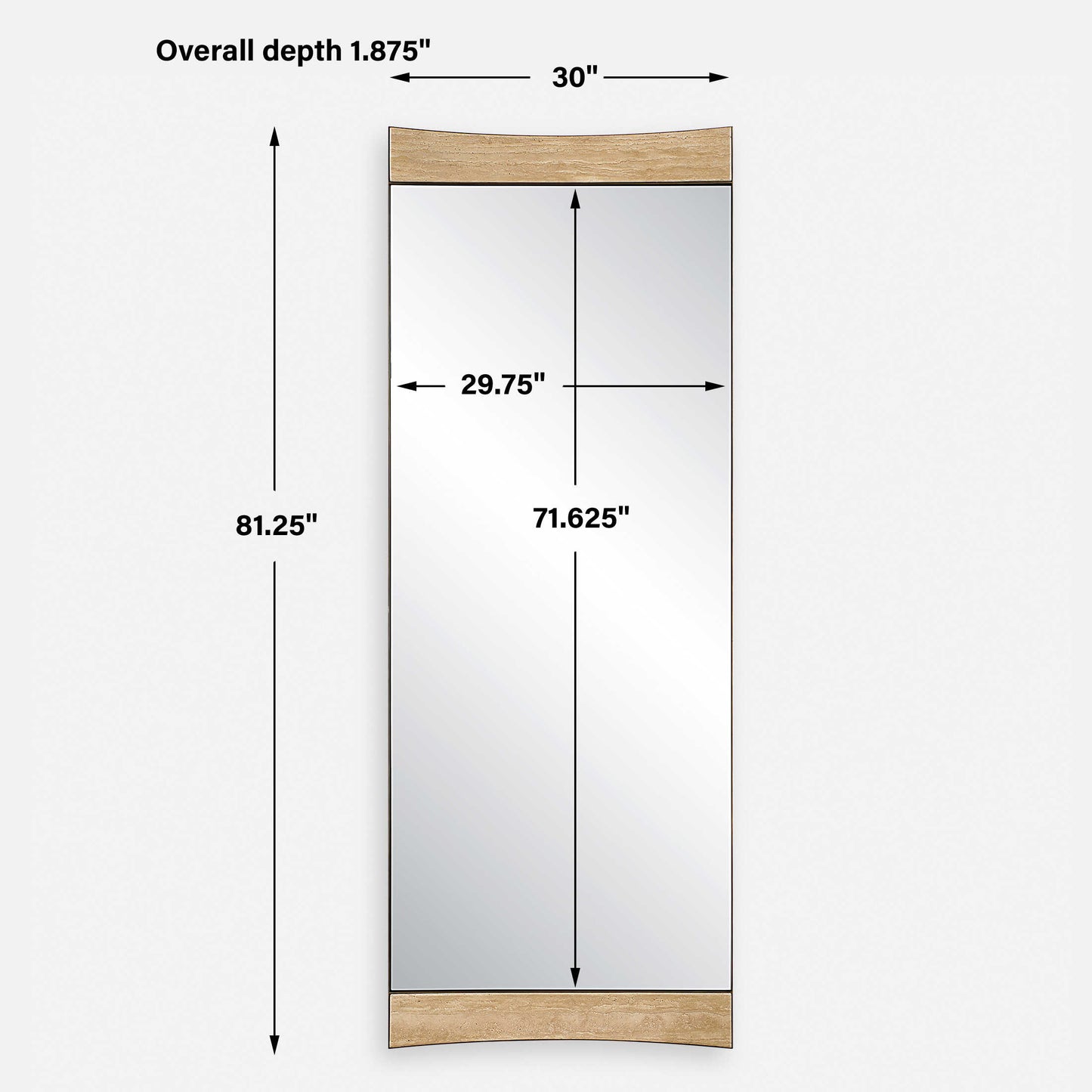 Russo Oversized Modern Mirror