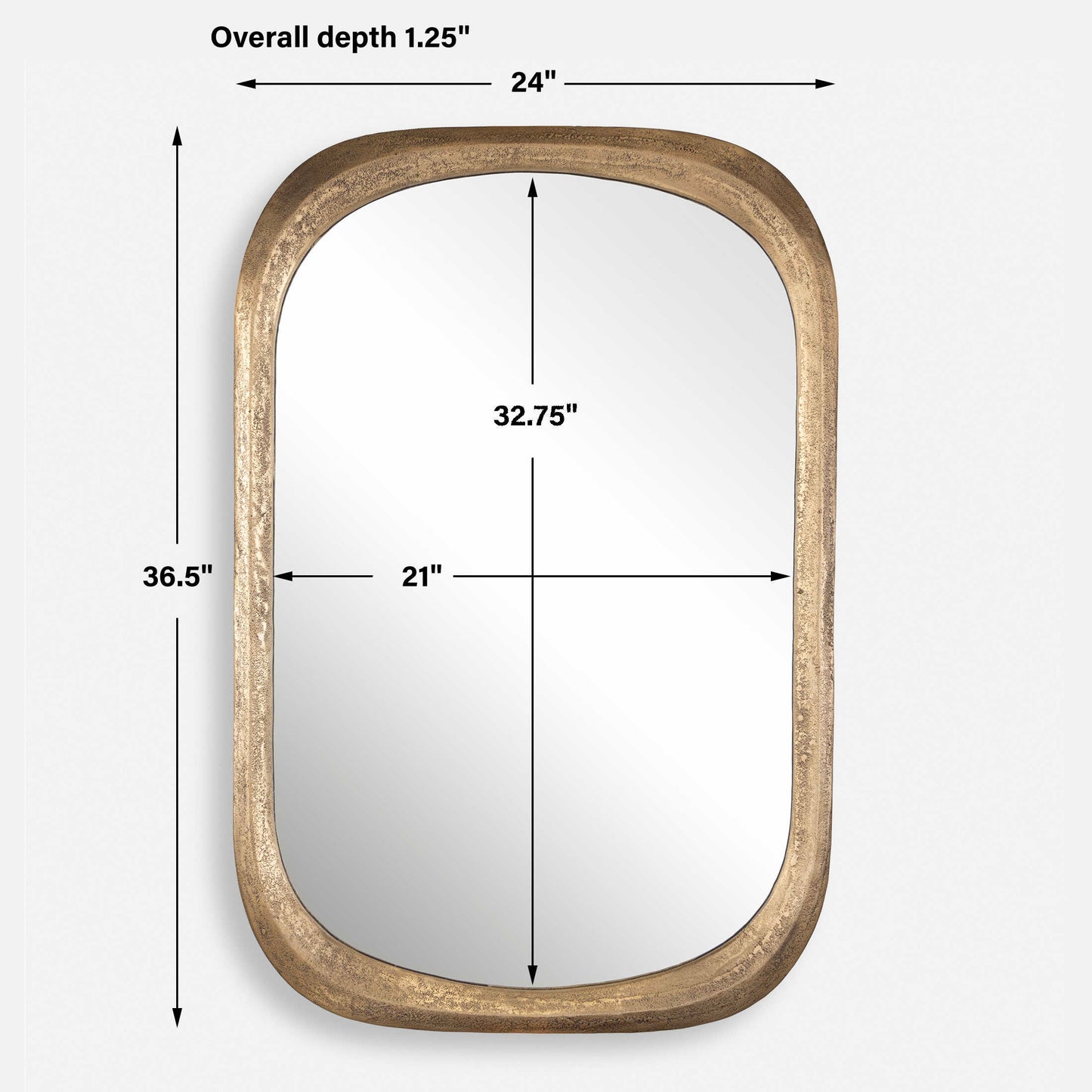 Malone Brass Mirror