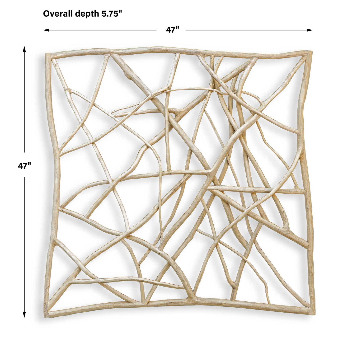 Tangled Up Outdoor Teak Wall Decor