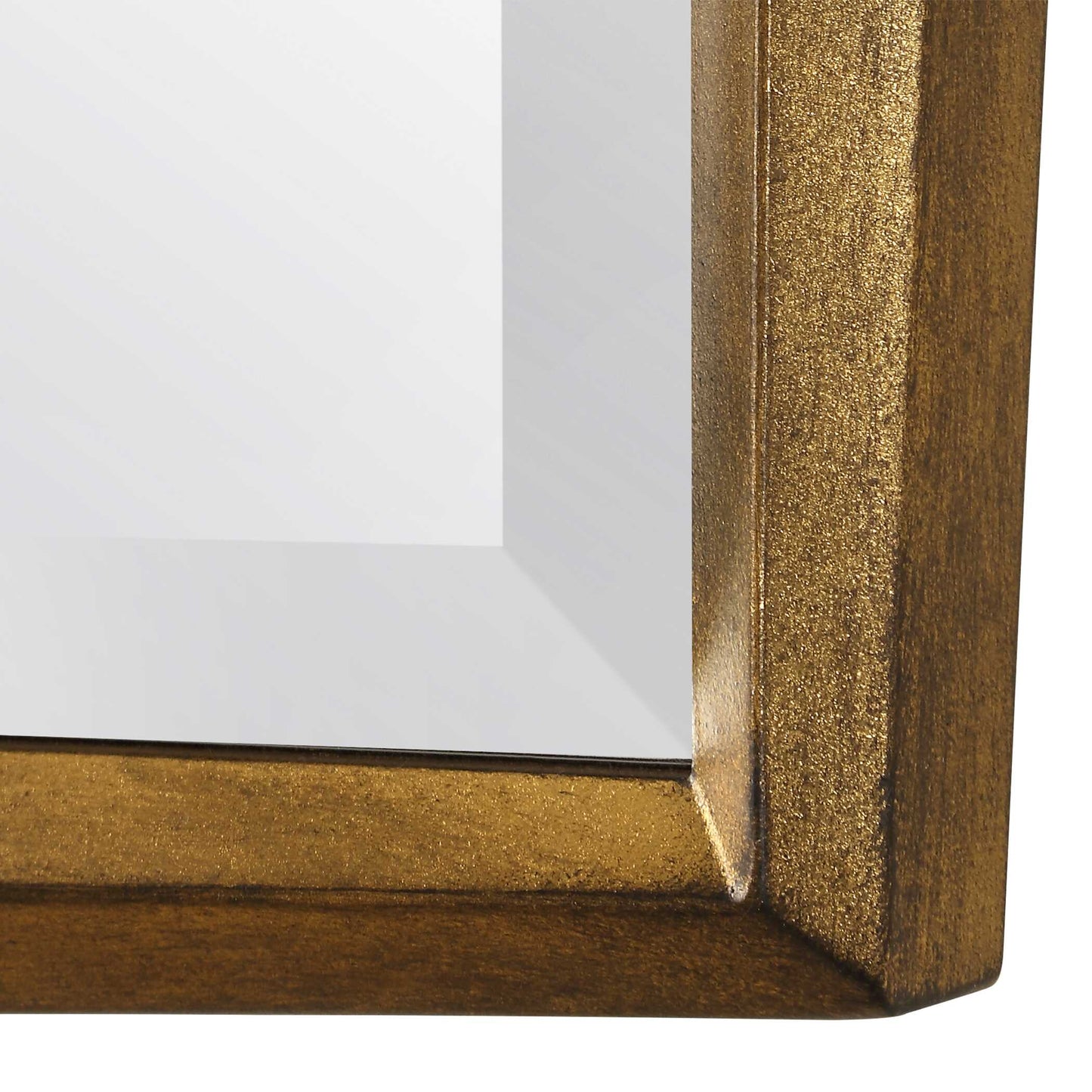 On Point Square Gold Mirror