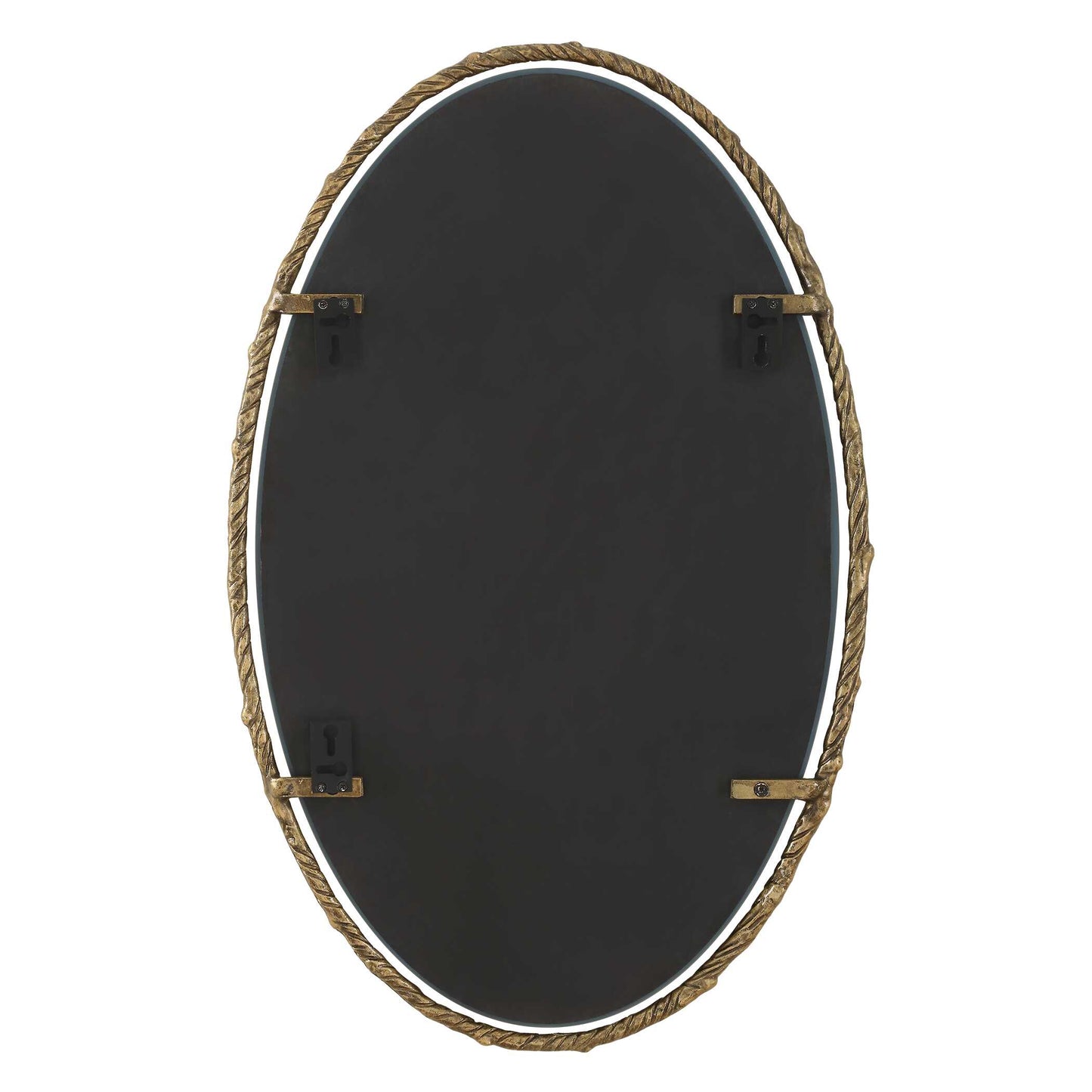 Twisted Branch Oval Mirror