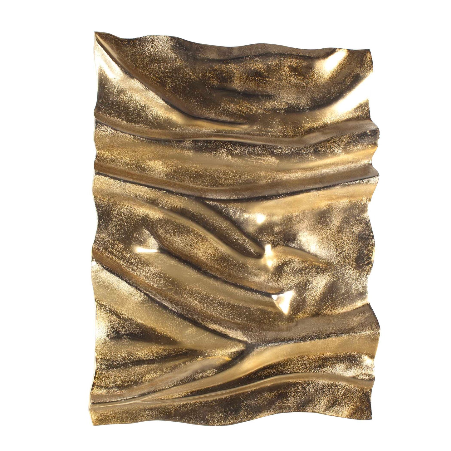 Undulate Outdoor Gold Wall Panel