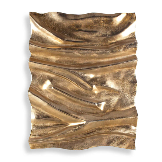 Undulate Outdoor Gold Wall Panel