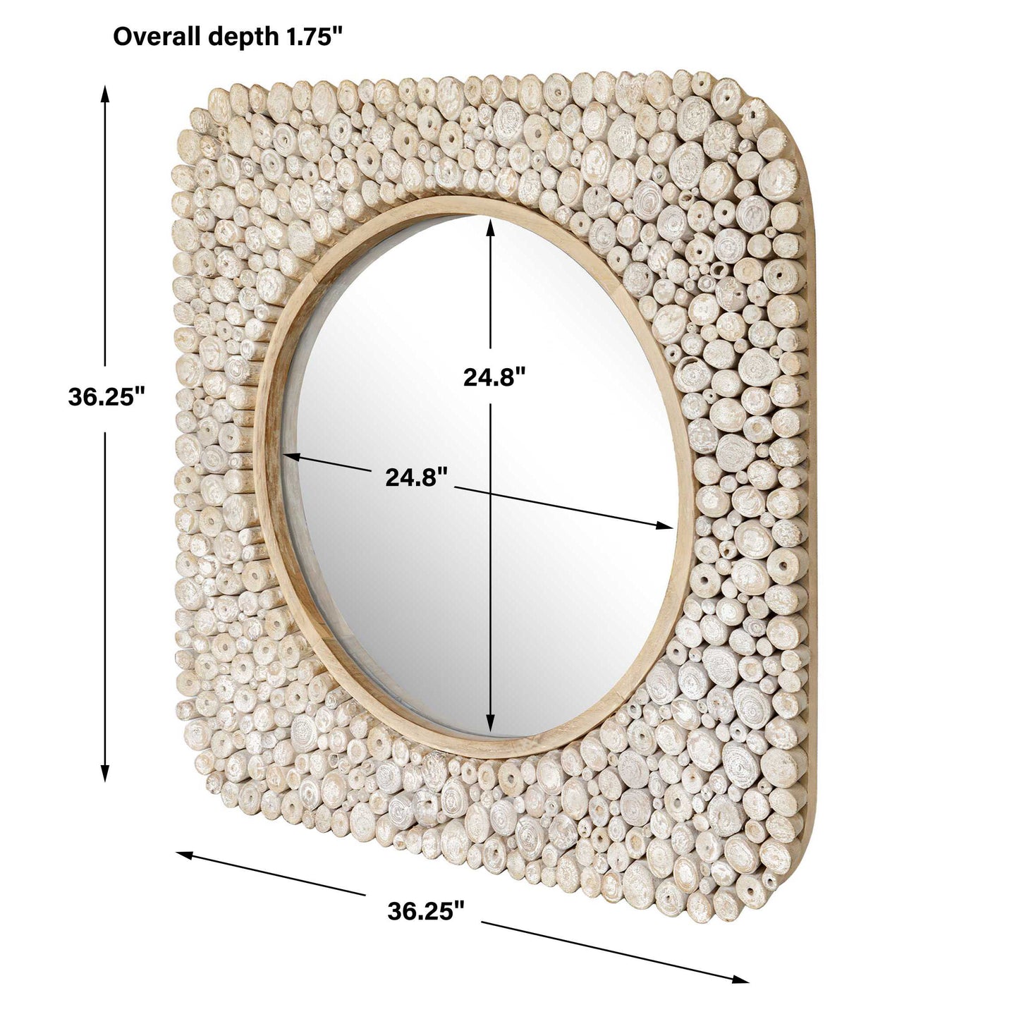Merak Teak Mosaic Mirror