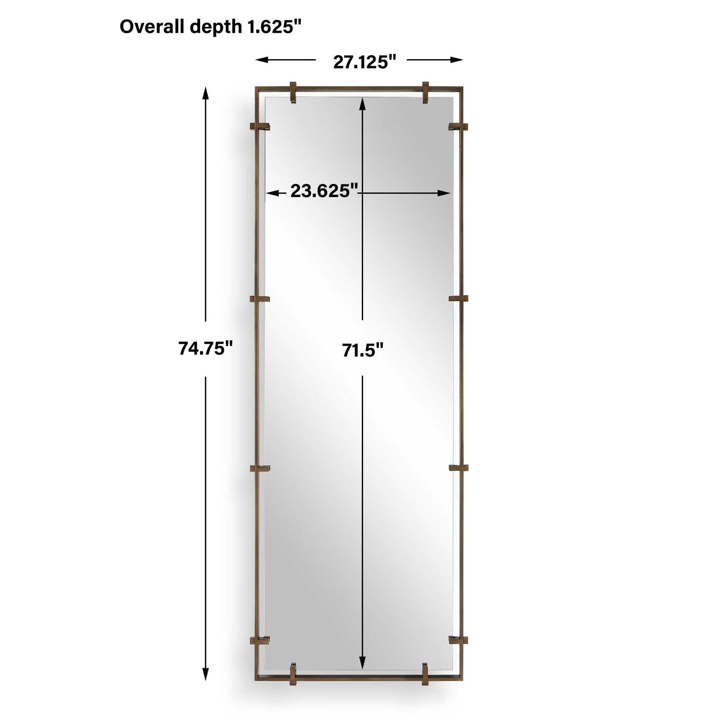 Hann Full Length Bronze Mirror