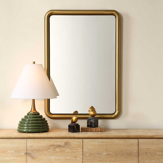 Atkinson Modern Brass Mirror