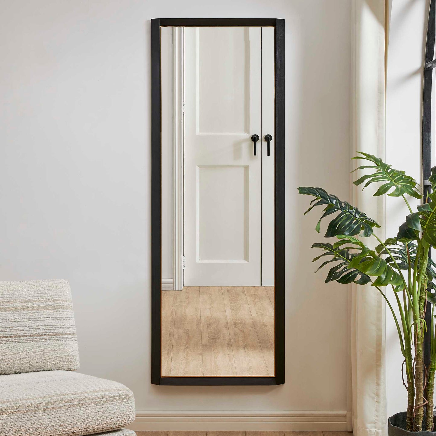 Stenton Tall Wooden Mirror