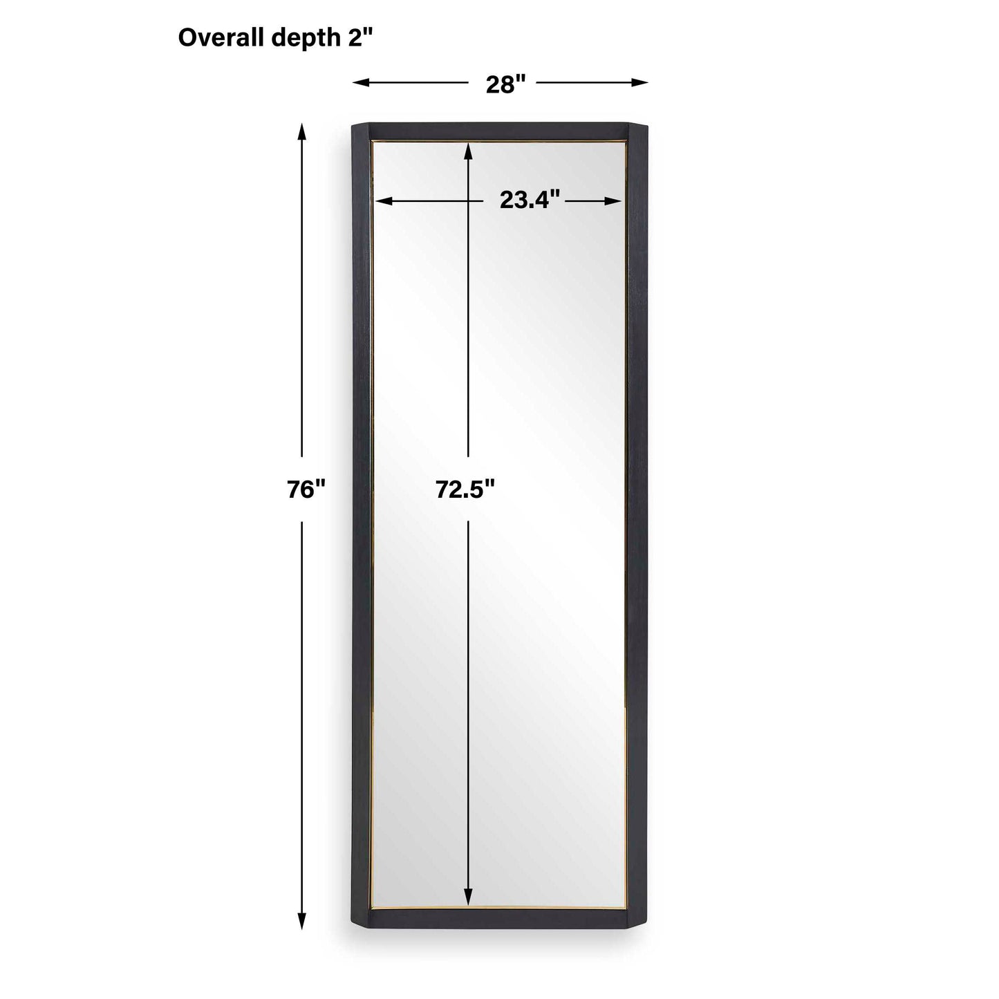 Stenton Tall Wooden Mirror