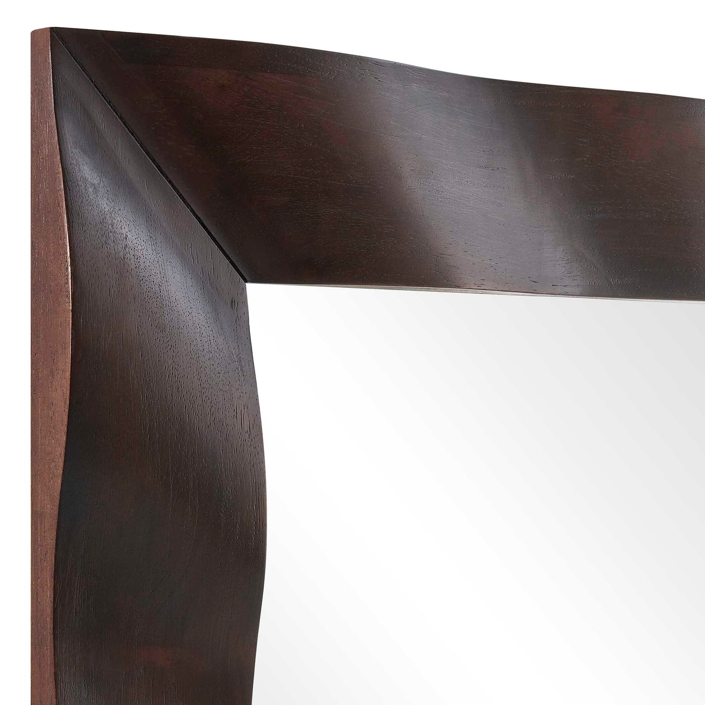 Wrinkle Wavy Wood Mirror