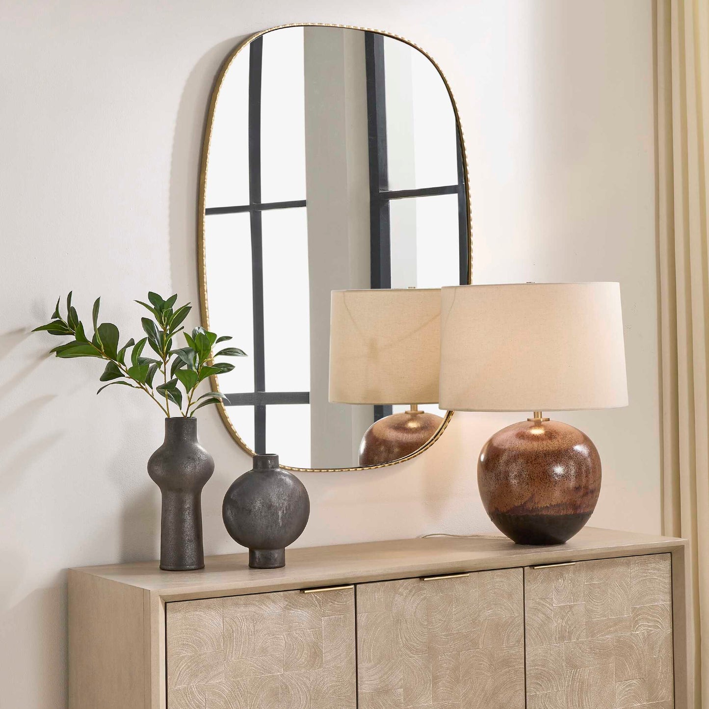 Nidia Antique Gold Mirror