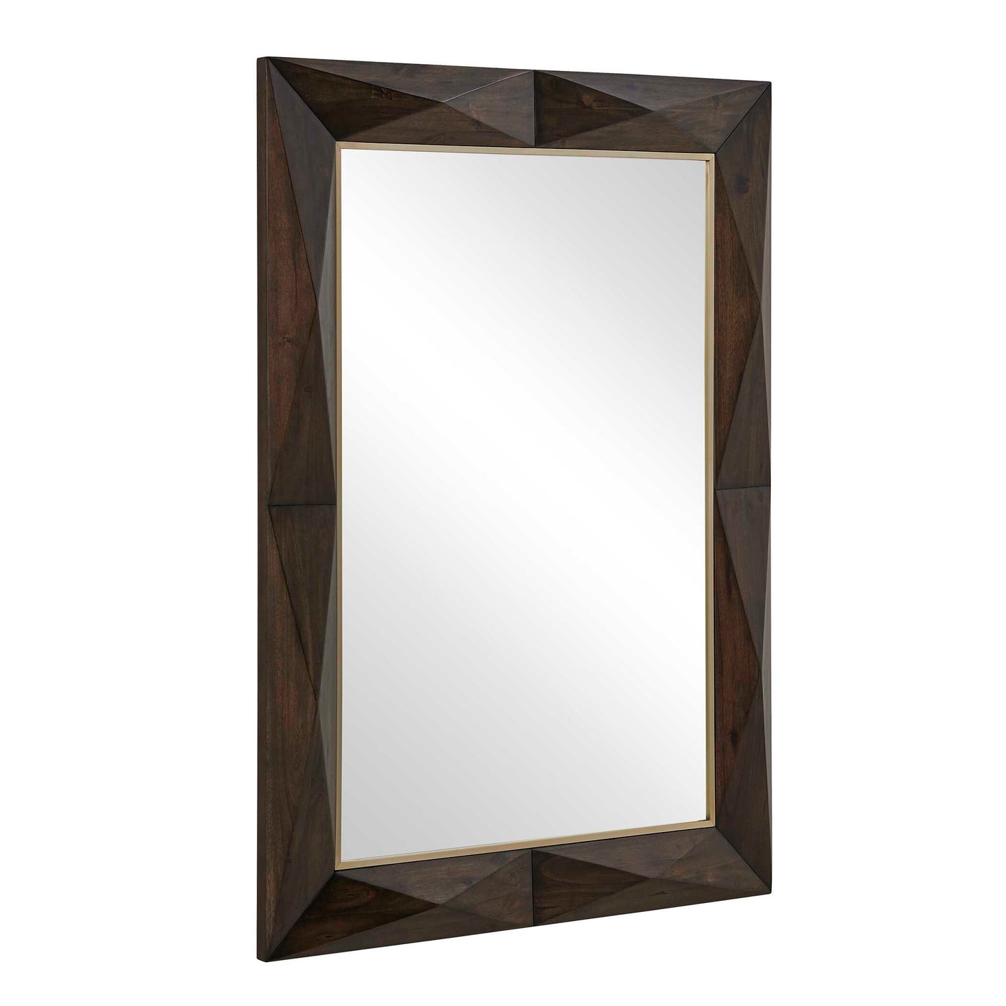 Diamond In The Rough Wood Mirror