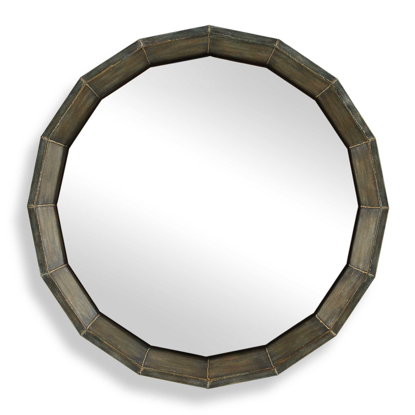 Neve Bronze Round Mirror