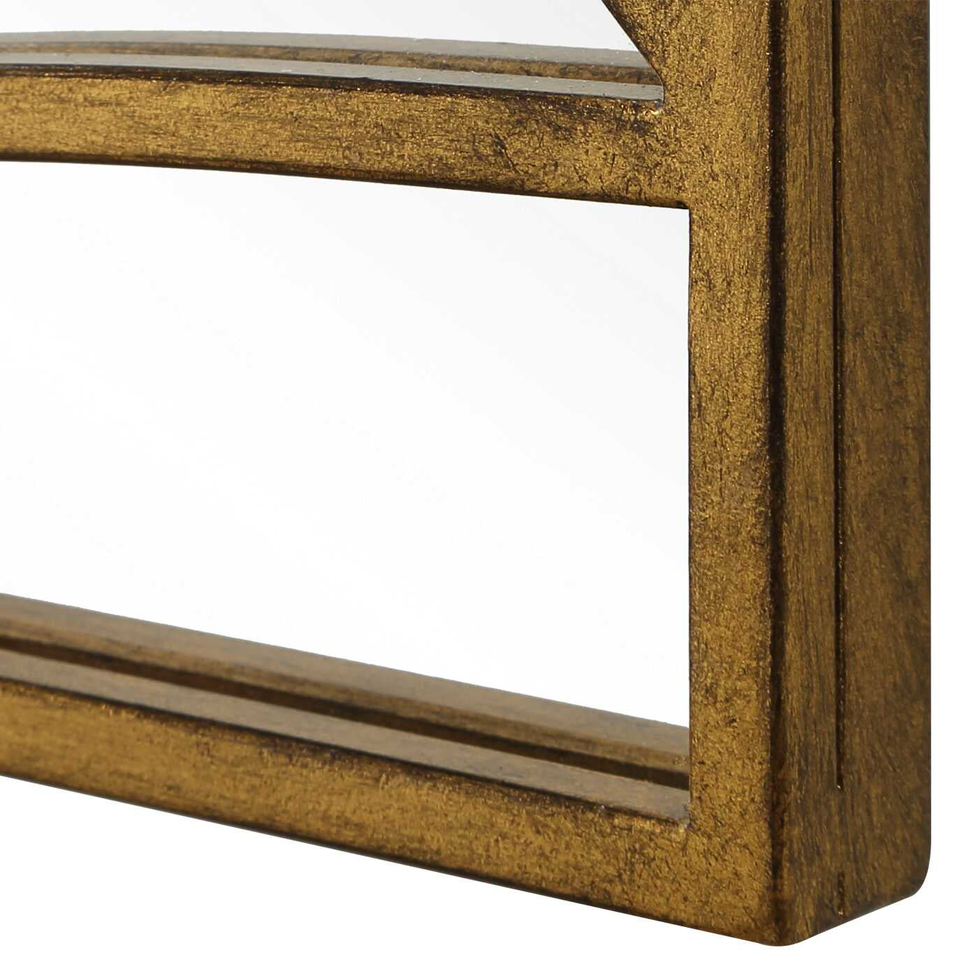 Crossed Up Gold Full Length Mirror