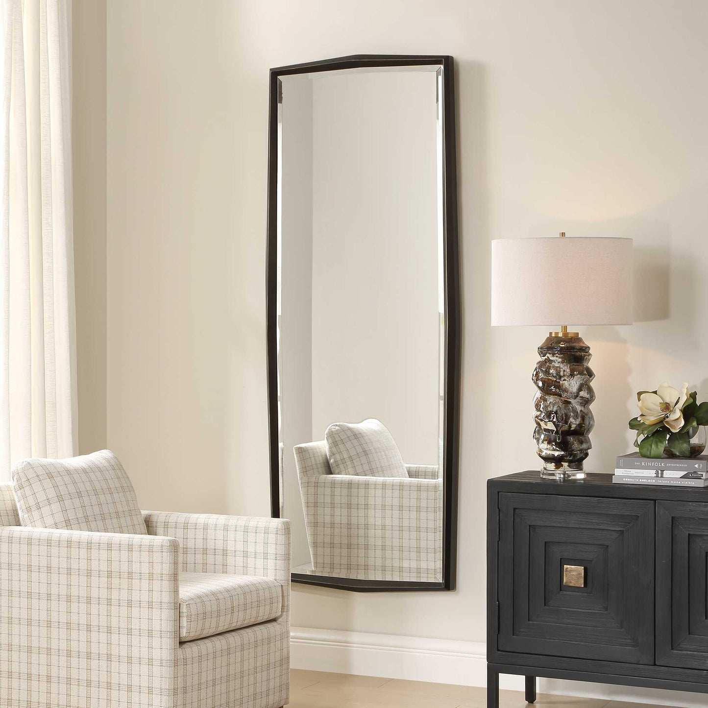 On Point Tall Bronze Mirror
