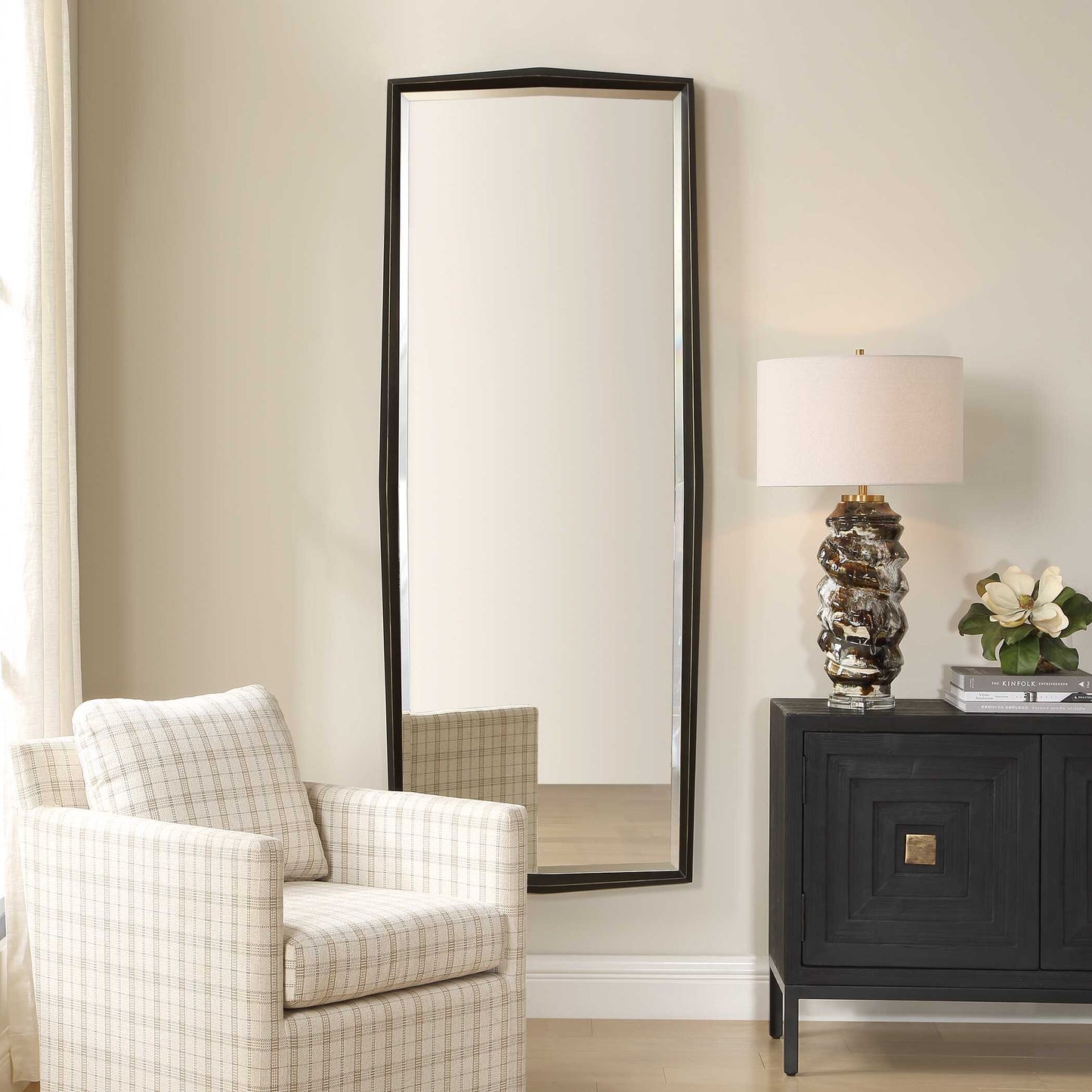 On Point Tall Bronze Mirror