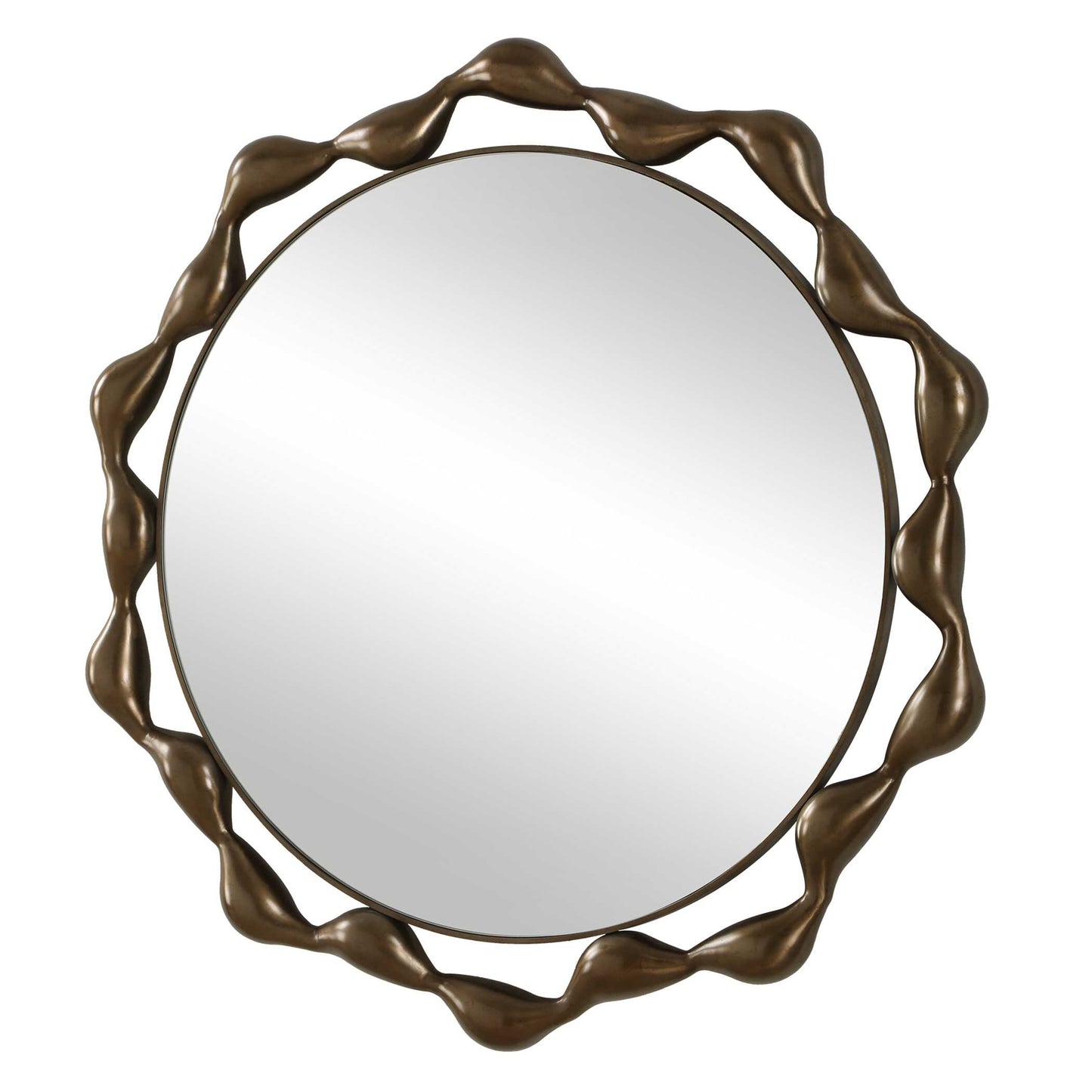 Remolino Round Bronze Mirror
