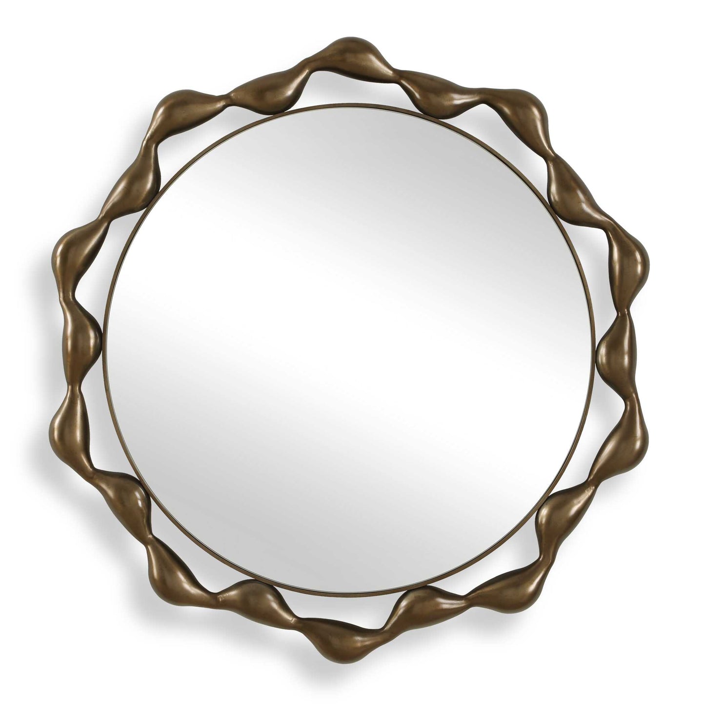 Remolino Round Bronze Mirror