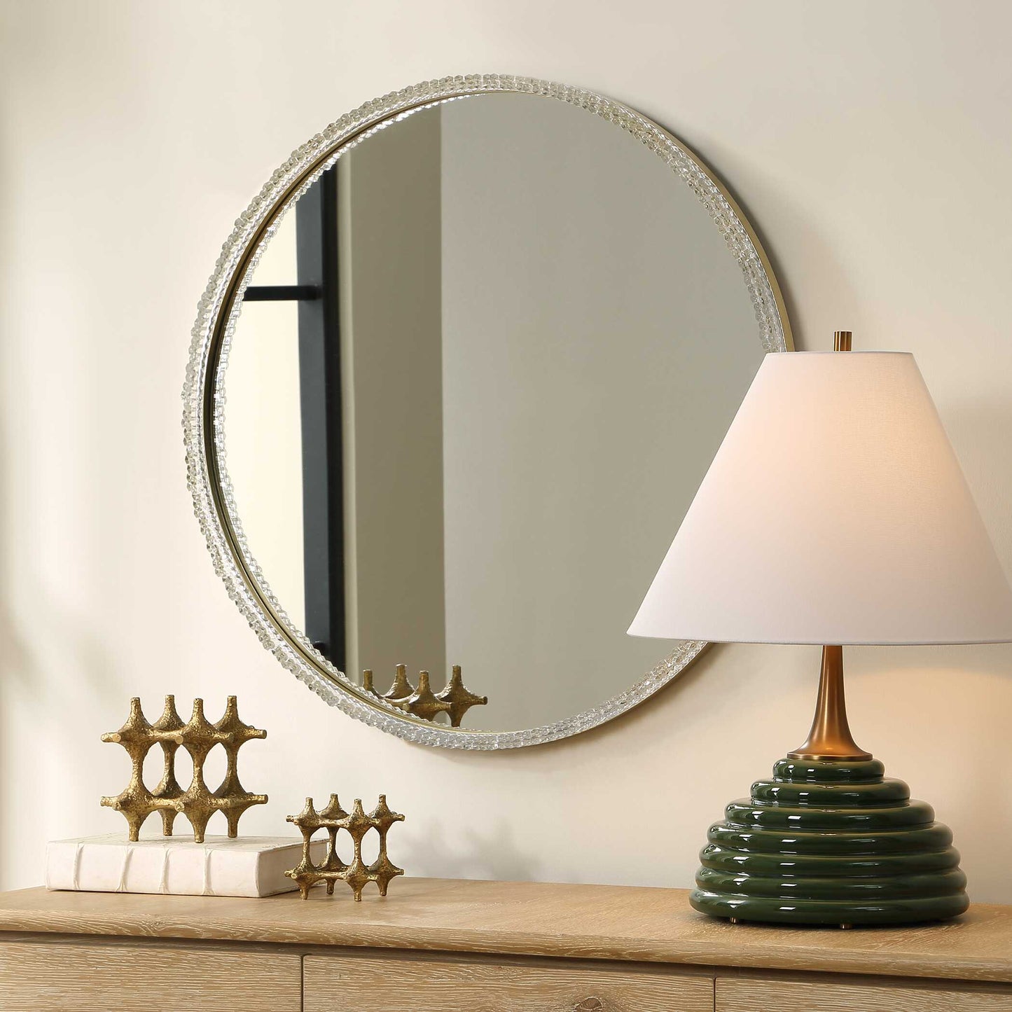Break The Ice Round Mirror