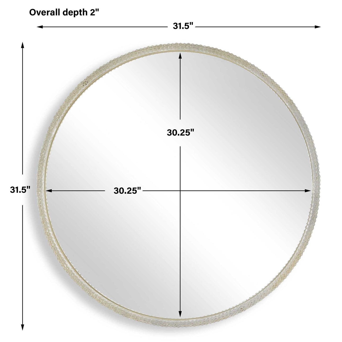 Break The Ice Round Mirror