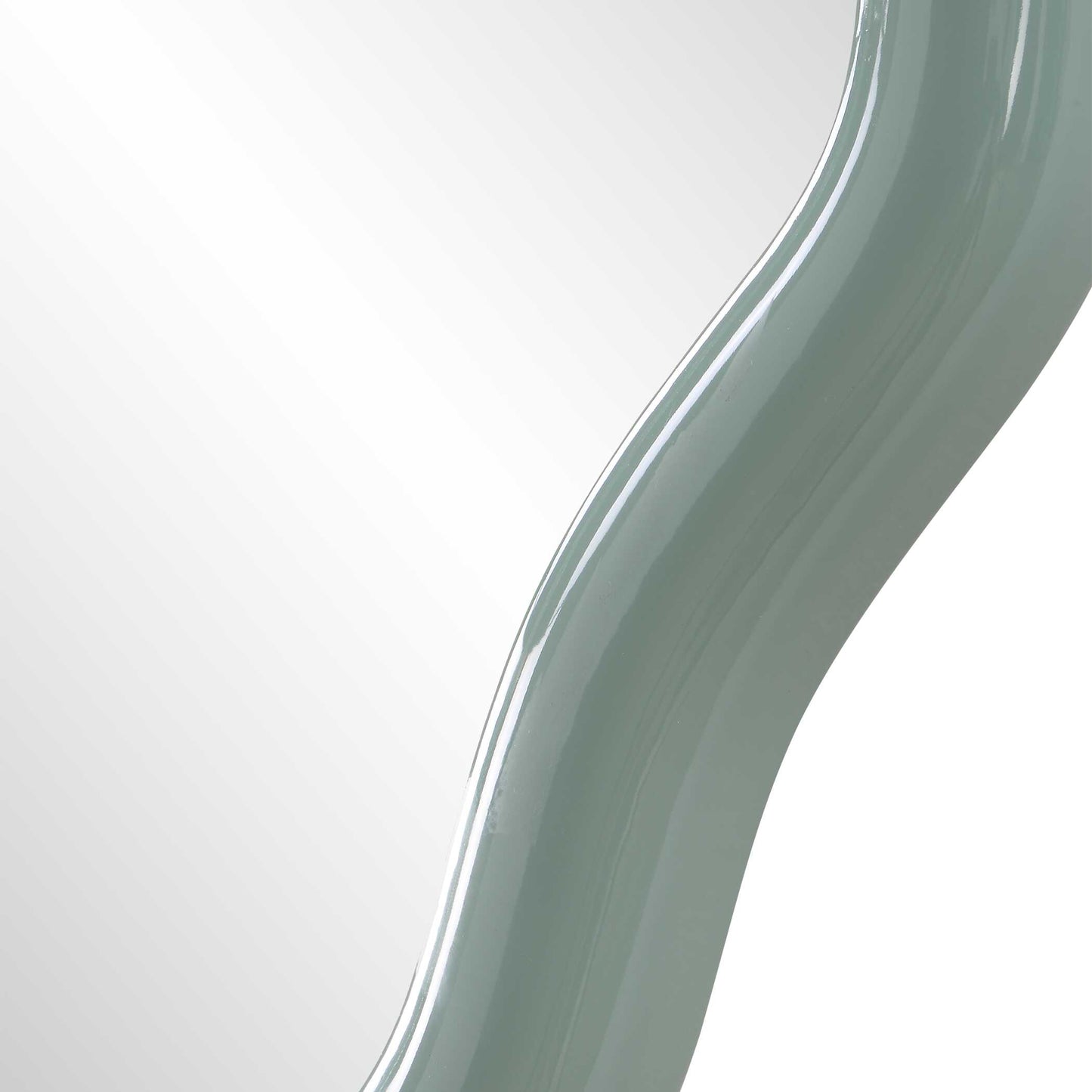 Isly Robin's Egg Blue Oval Mirror