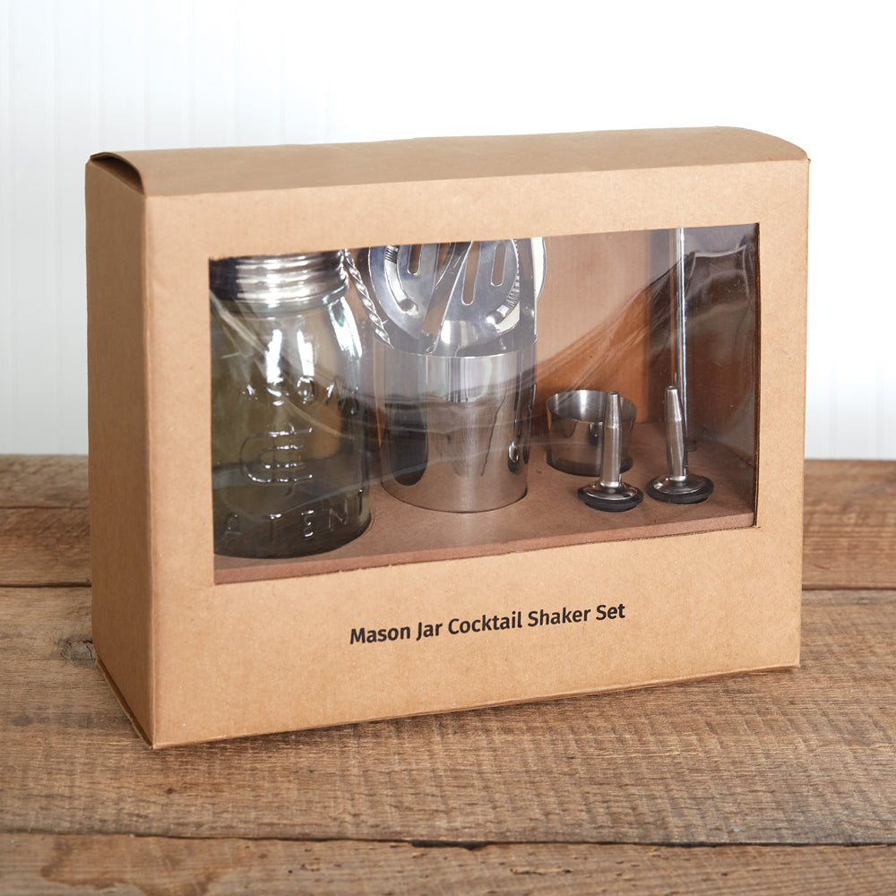 Mason Jar Bar Set in Package