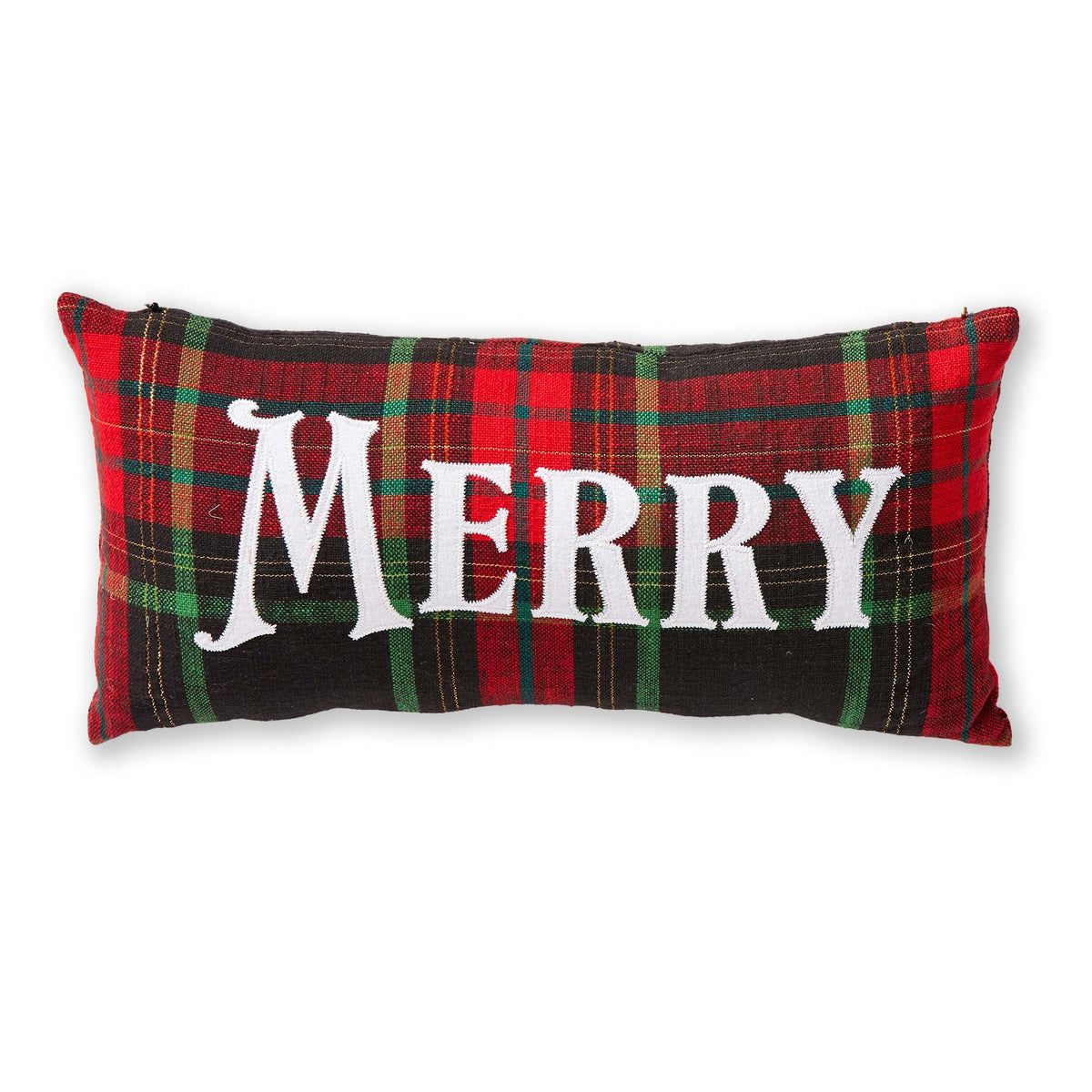 Merry Plaid Pillow - 16in