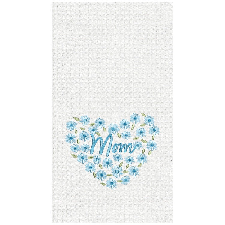 Mom Floral Heart Towel