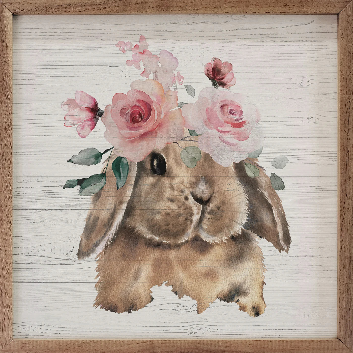 Mopsy Rabbit Wooden Art