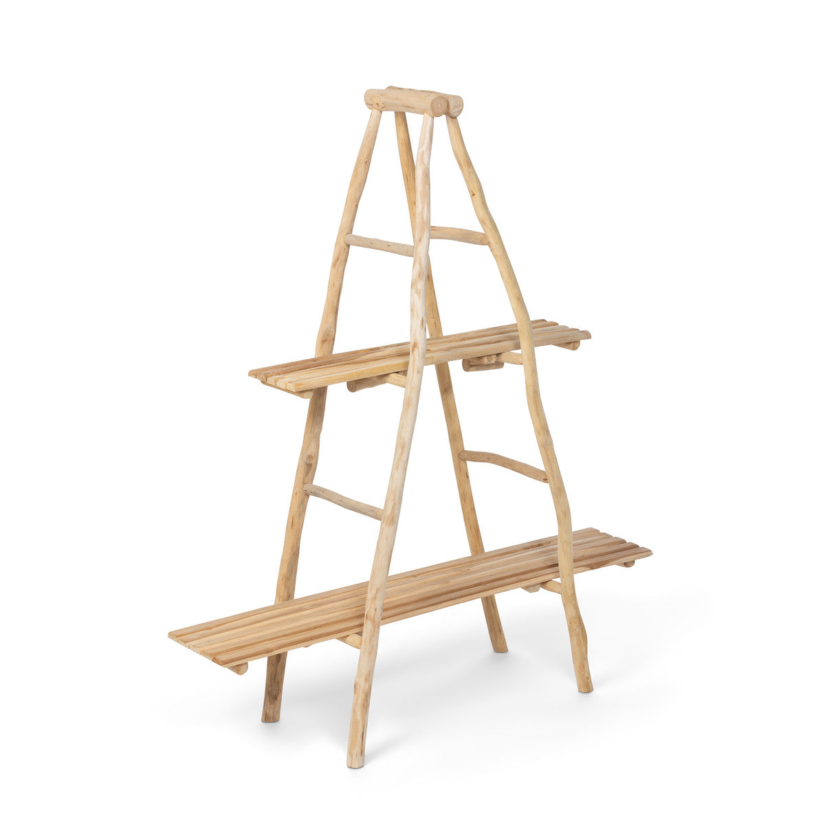 Natural Ladder Display Shelf