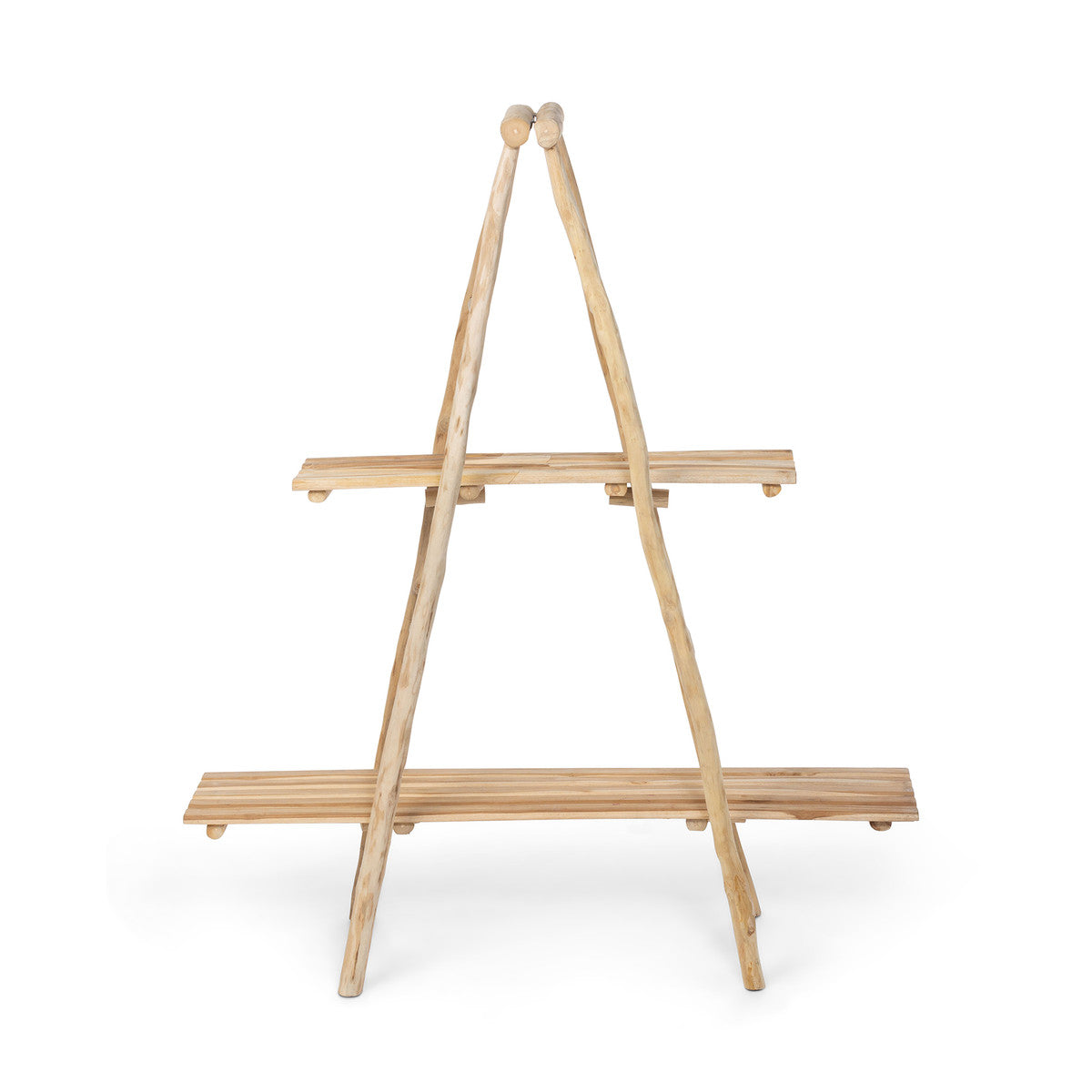 Natural Ladder Display Shelf