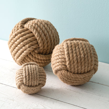 Nautical Rope Balls - Set of 3