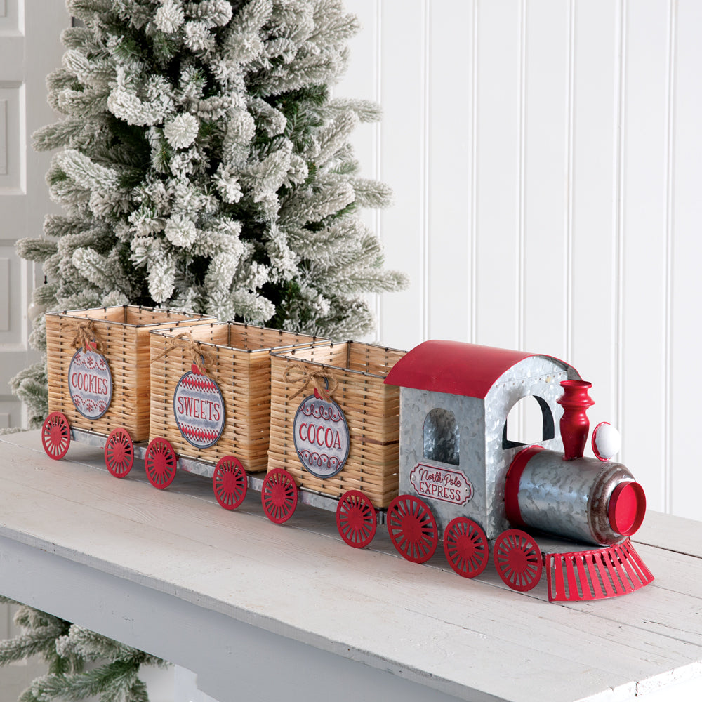 North Pole Express Christmas Train Angled