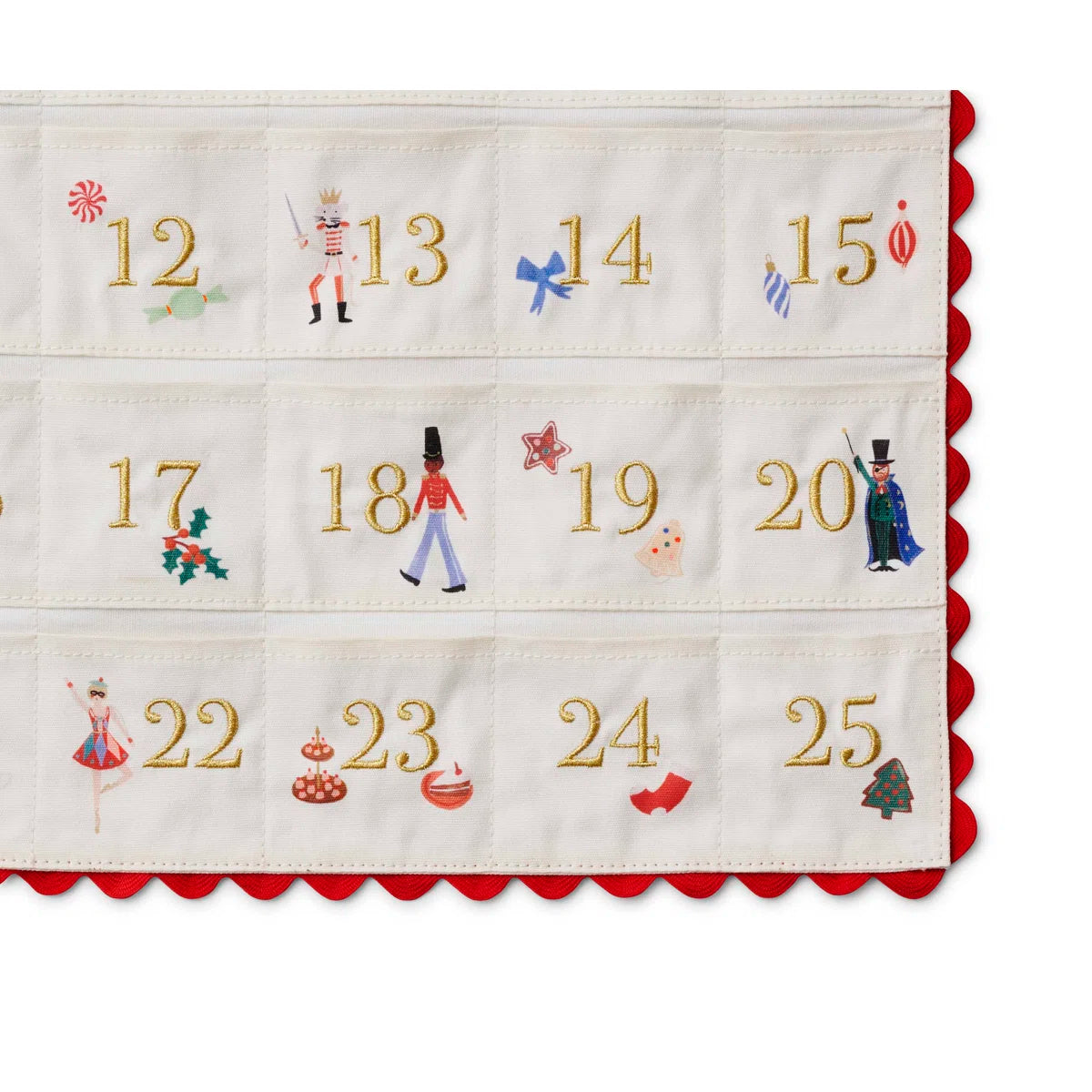 Nutcracker Embroidered Advent Calendar