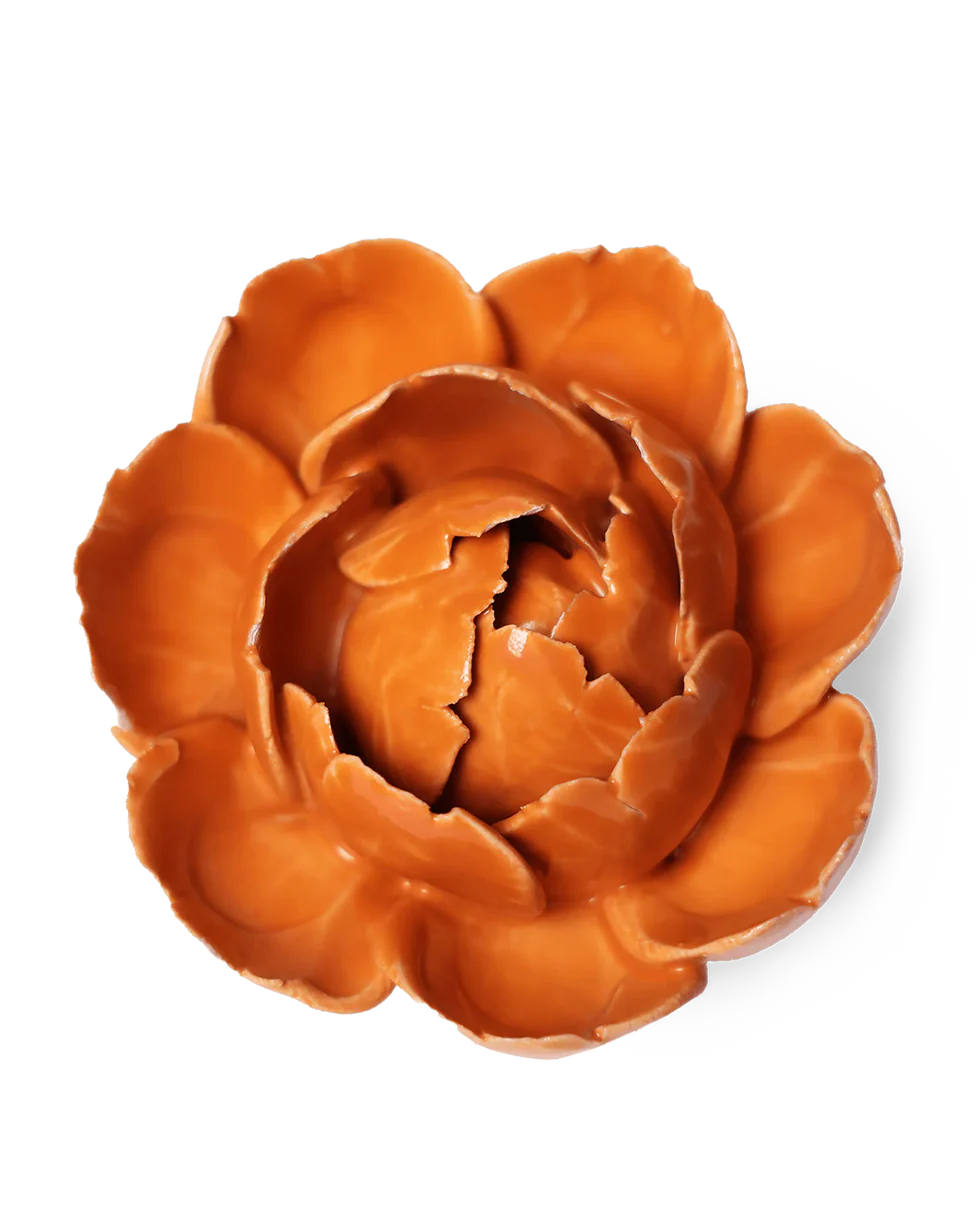 Orange Peony Wall Flower