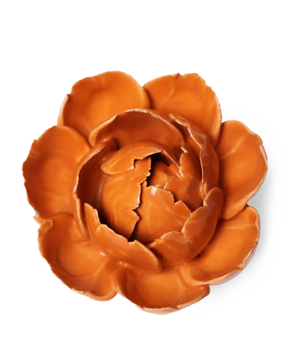 Orange Peony Wall Flower