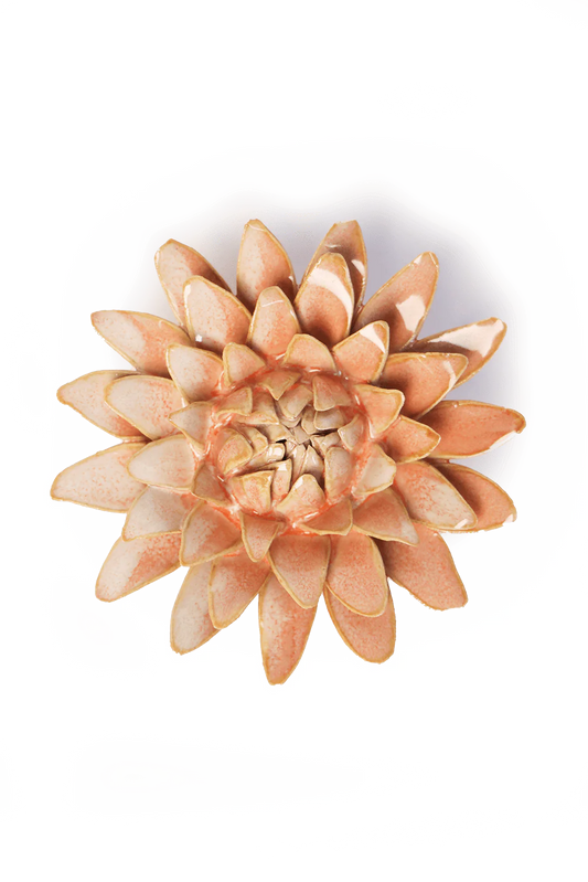 Peach Strawflower Wall Decor