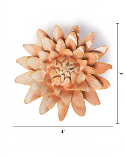 Peach Strawflower Wall Decor