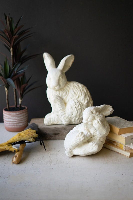 Faux Concrete Rabbit Set