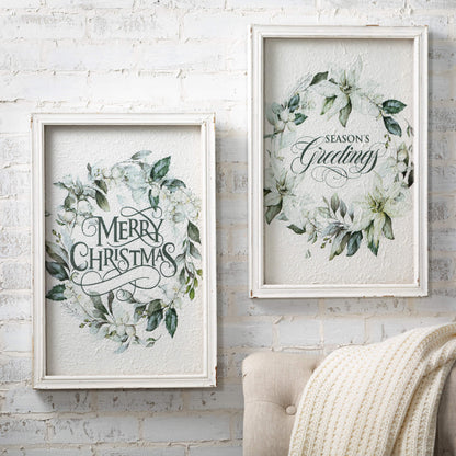 Poinsettia Wall Decor Set