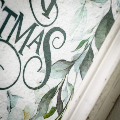 Poinsettia Wall Decor Close-up