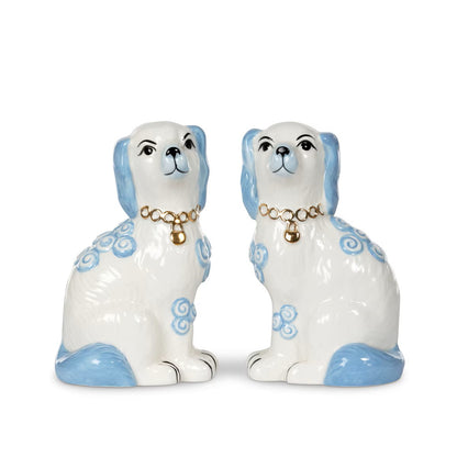 Porcelain Staffordshire Dogs Figurines - Set of 2