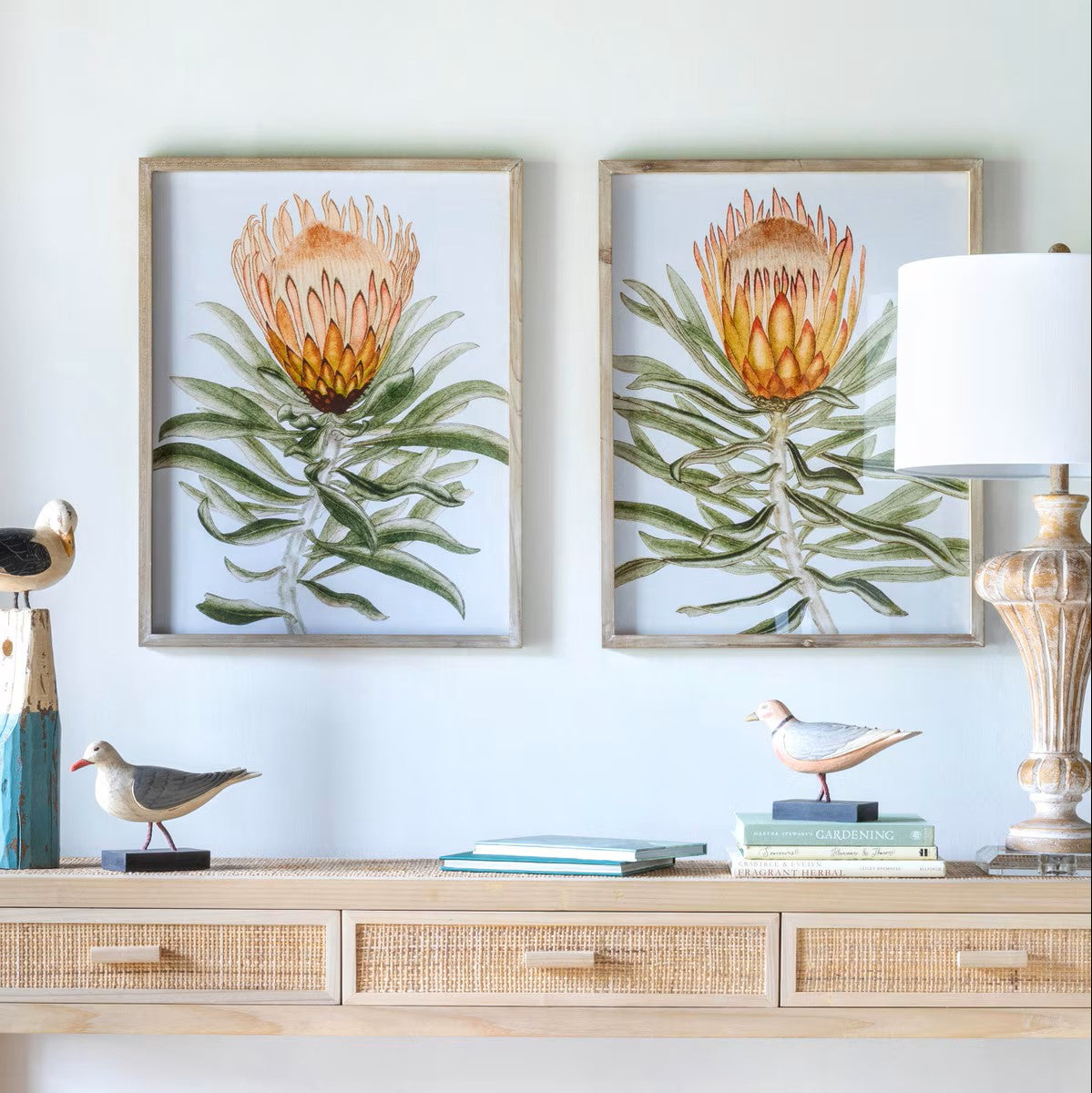 Protea Watercolor Prints - Set of 2