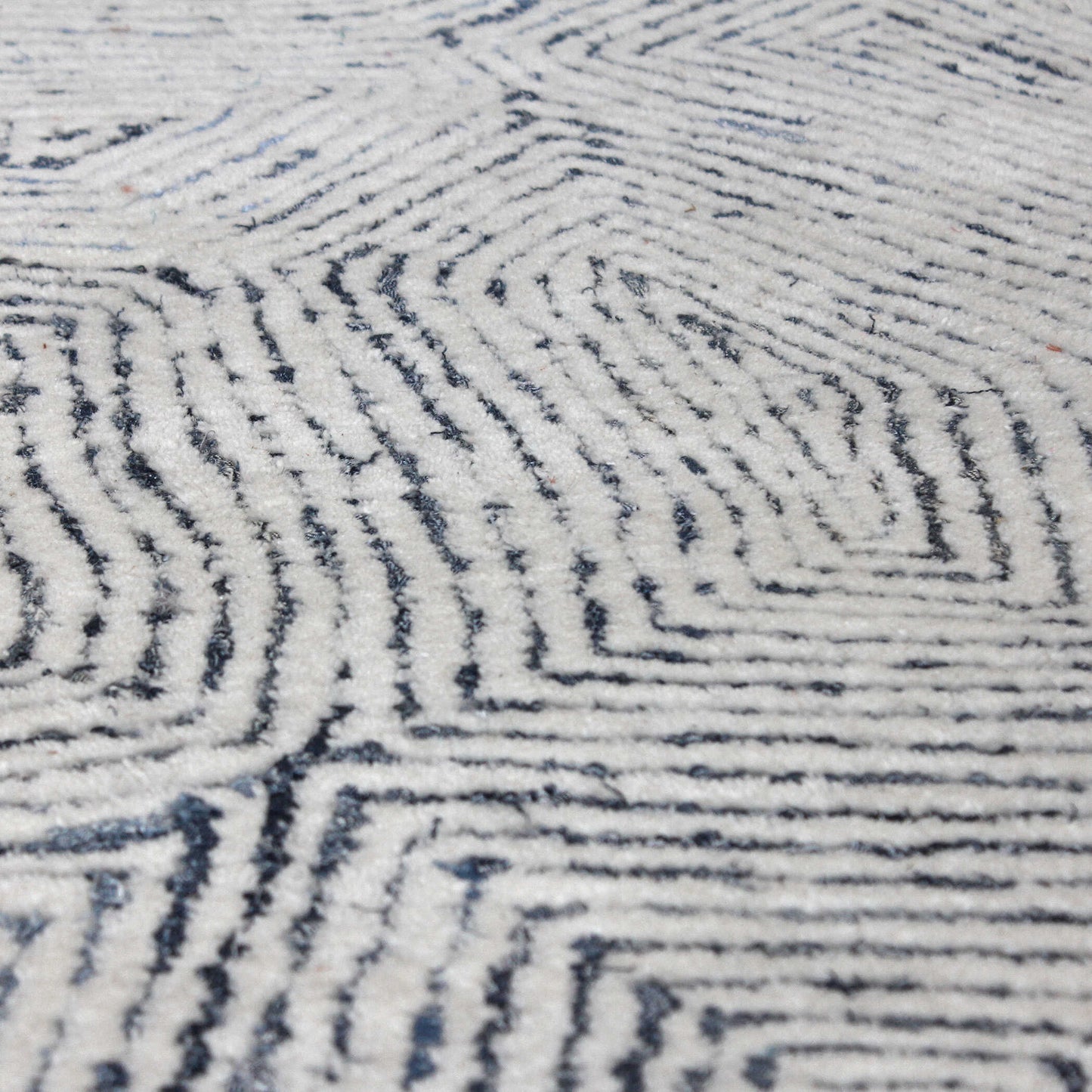 Maze Blue Rug