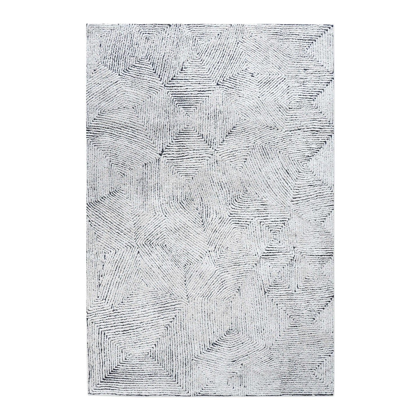 Maze Blue Rug