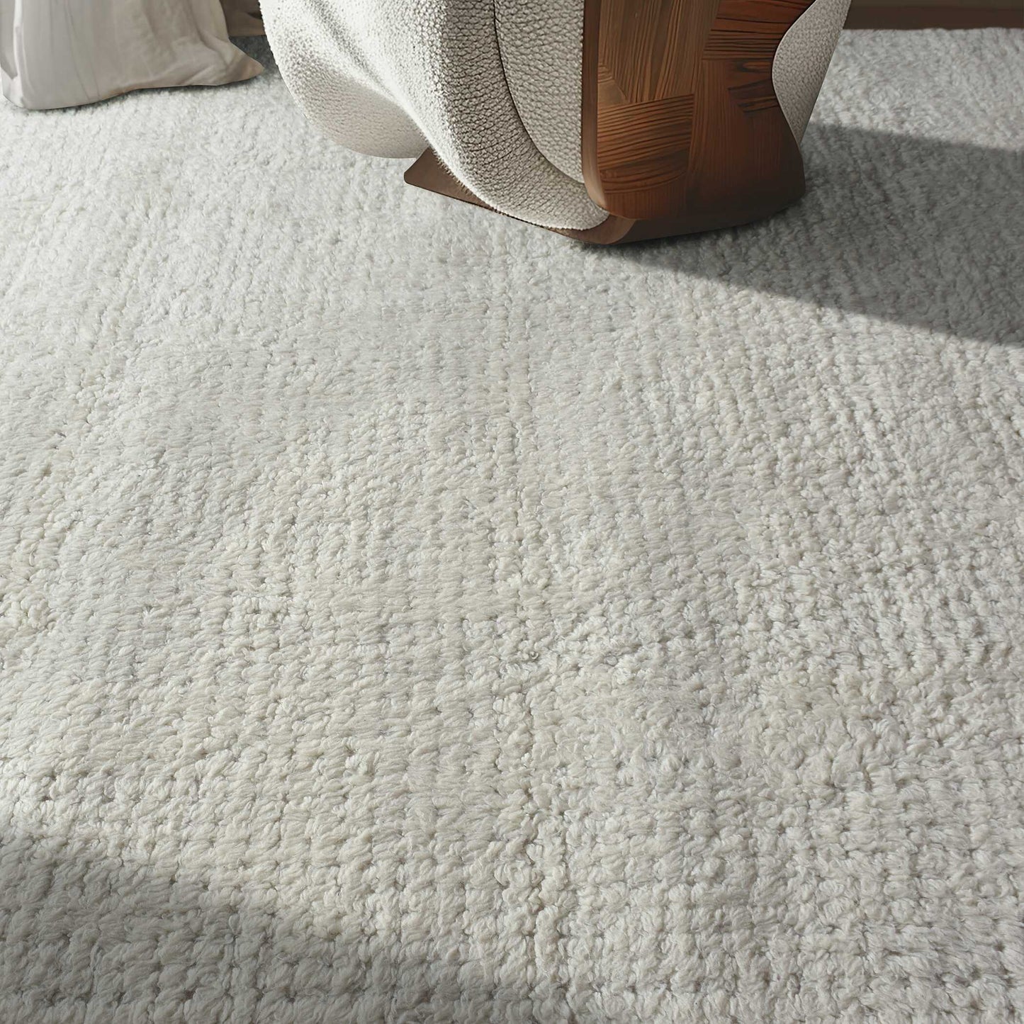 Clayhill Ivory White 9 X 12 Rug