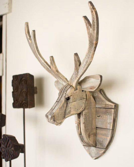 Recycled Wood Deer Head