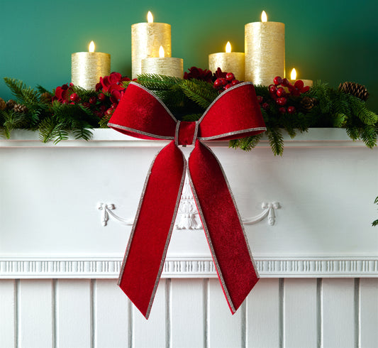 Red Bow - 9"W x 14"H